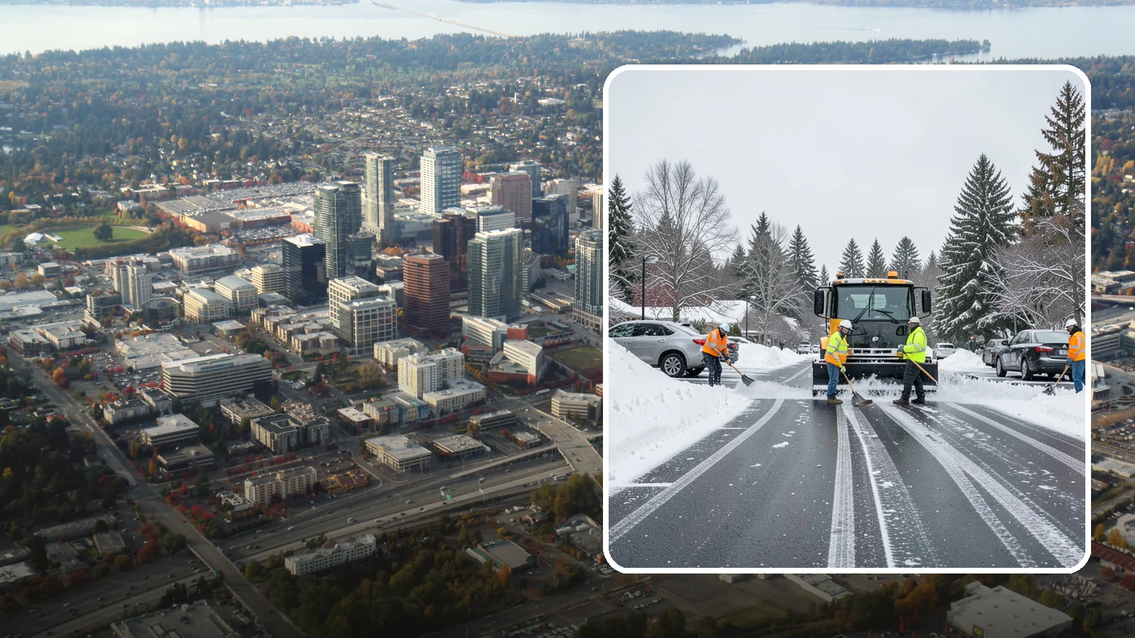 Residential Parking Lot Snow Removal in Bellevue, King County, WA - We clear shared residential parking lots across Western Washington so tenants can reach their cars the moment Puget Sound snow...