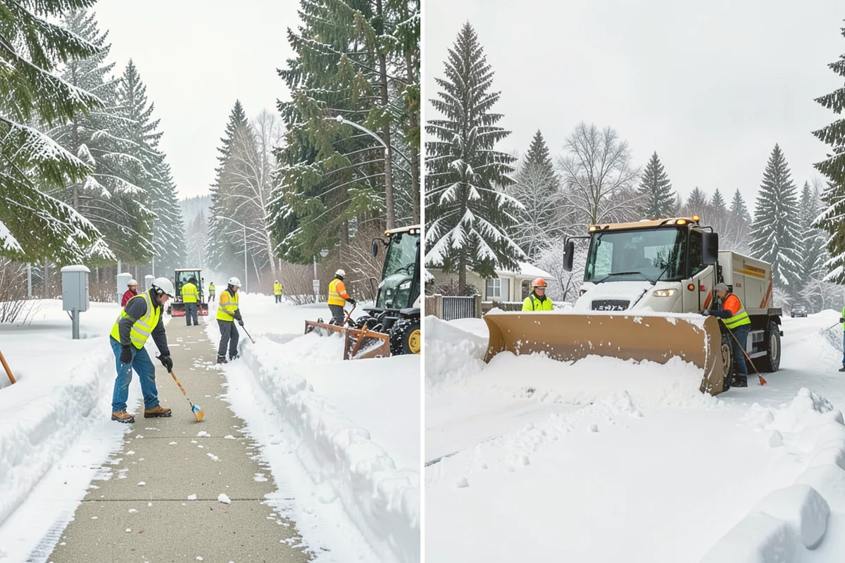 Residential Parking Lot Snow Removal in Bellevue, King County, WA - Walk the lot to map stall layout, drainage, and where cars stay parked