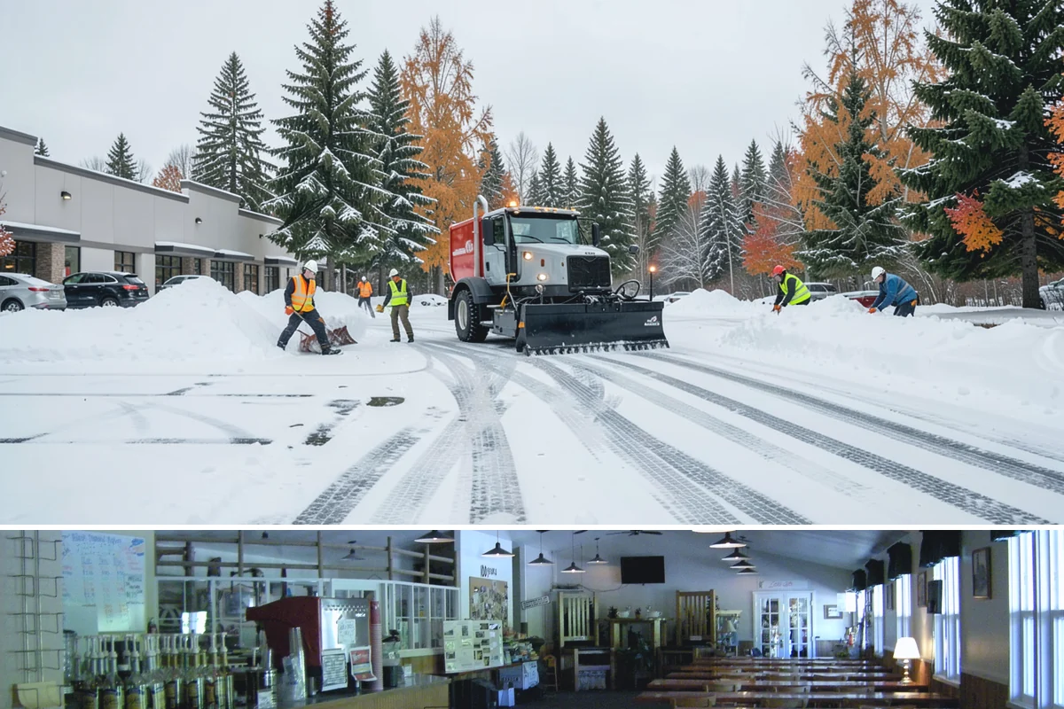 Residential Parking Lot Snow Removal in Black Diamond, King County, WA - Western Washington lowland snow clusters between late November and February, with elevated risk during La Nina winters.
