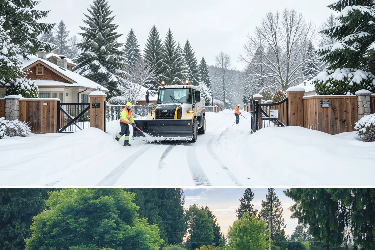 Residential Parking Lot Snow Removal in Bonney Lake, Pierce County, WA - Western Washington lowland snow clusters between late November and February, with elevated risk during La Nina winters.
