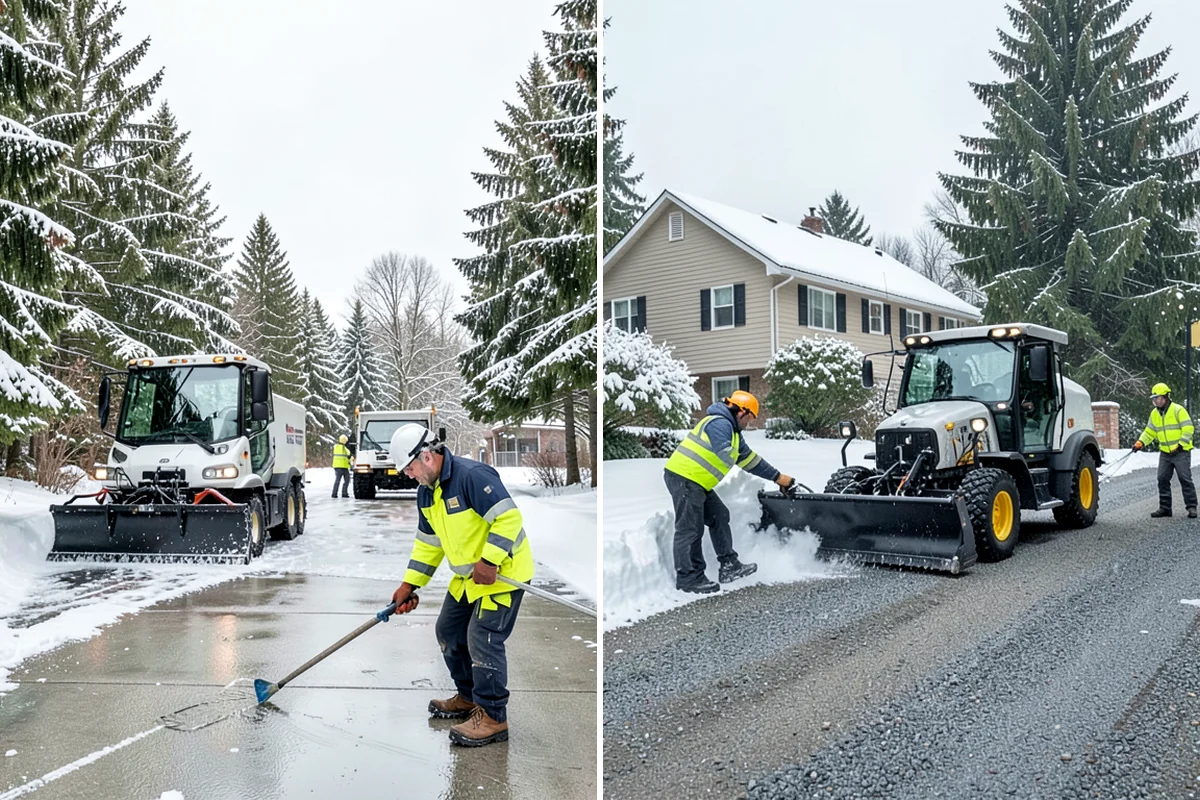 Residential Parking Lot Snow Removal in Concrete, Skagit County, WA - Walk the lot to map stall layout, drainage, and where cars stay parked