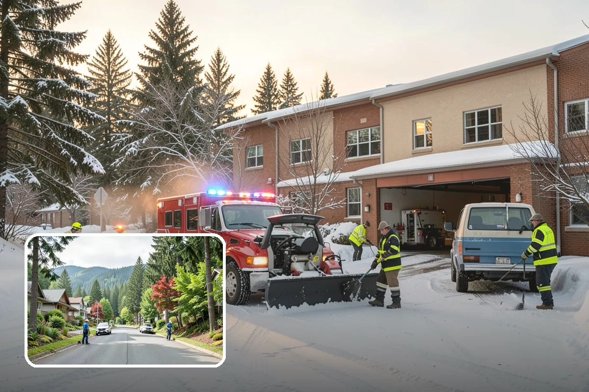 Residential Parking Lot Snow Removal in Darrington, Snohomish County, WA - Residents keep access to their vehicles during rare but disruptive lowland storms