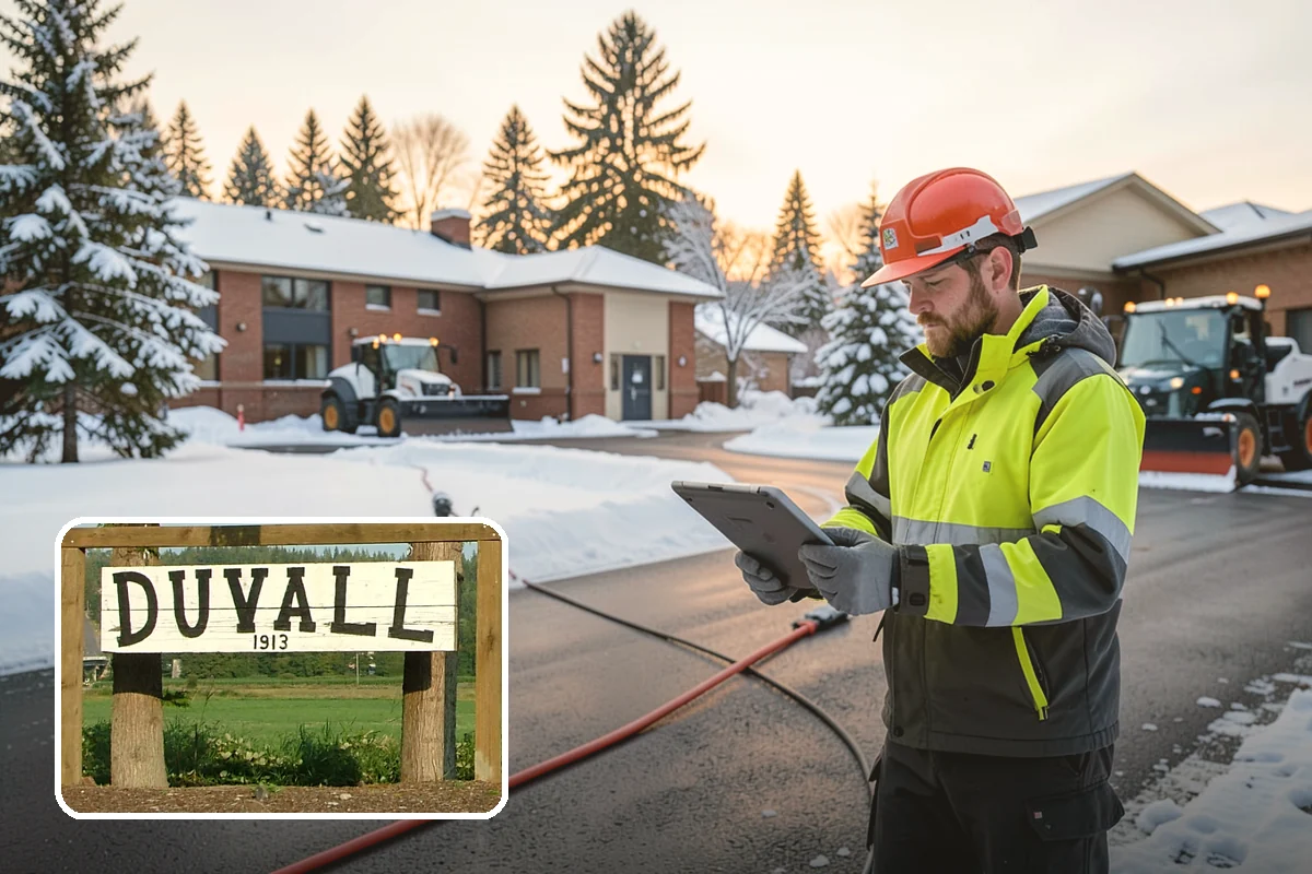 Residential Parking Lot Snow Removal in Duvall, King County, WA - Residents keep access to their vehicles during rare but disruptive lowland storms