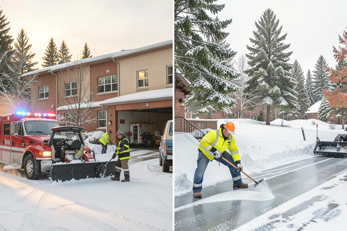 Residential Parking Lot Snow Removal in Duvall, King County, WA - Walk the lot to map stall layout, drainage, and where cars stay parked