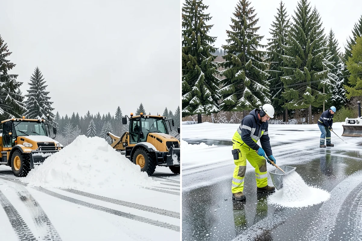 Residential Parking Lot Snow Removal in Enumclaw, King County, WA - Walk the lot to map stall layout, drainage, and where cars stay parked