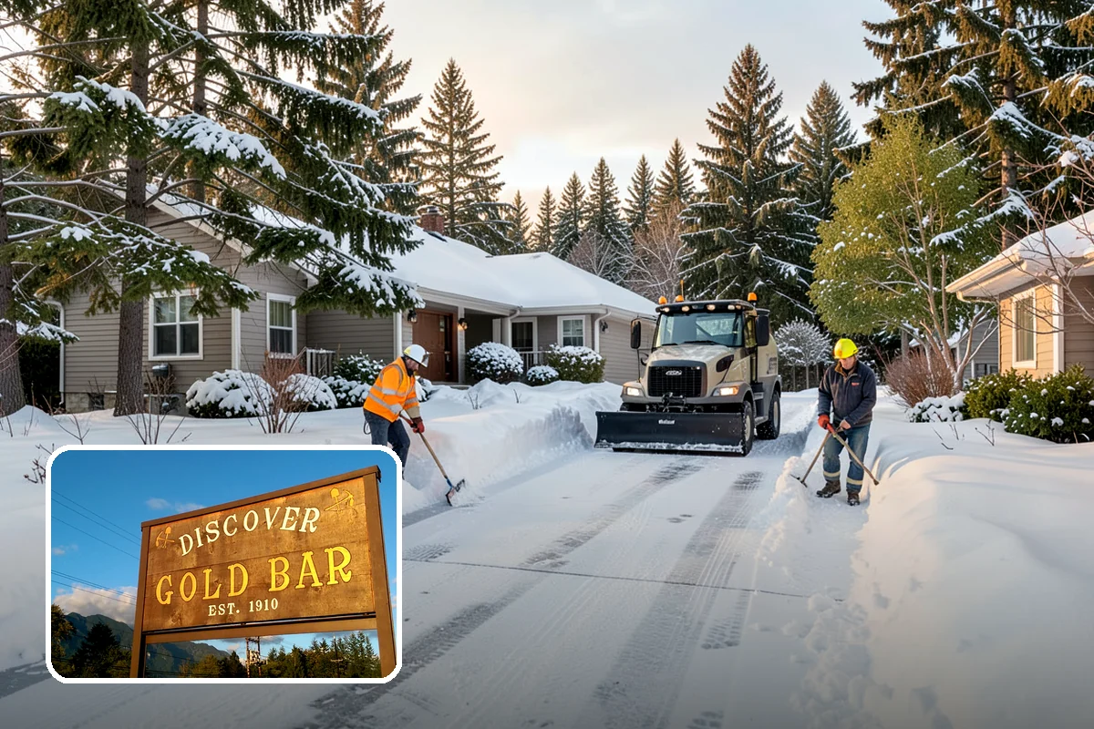 Residential Parking Lot Snow Removal in Gold Bar, Snohomish County, WA - Residents keep access to their vehicles during rare but disruptive lowland storms