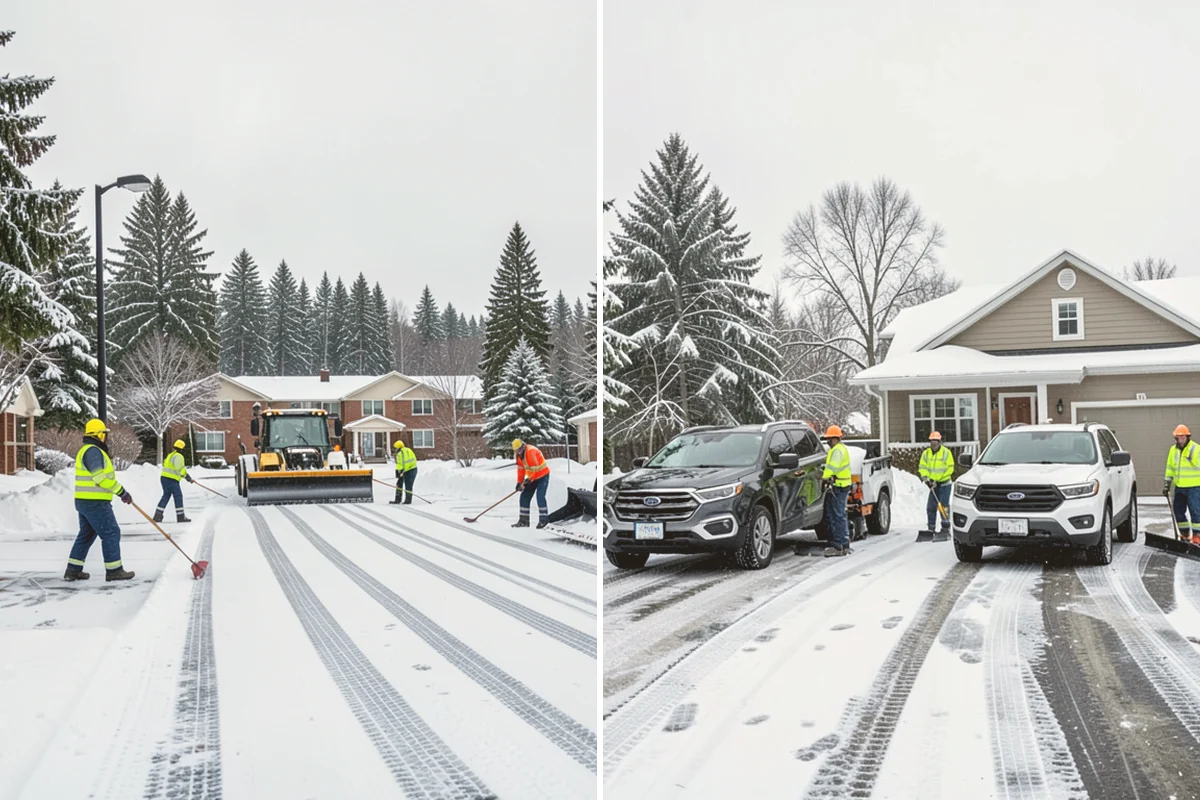Residential Parking Lot Snow Removal in Index, Snohomish County, WA - Walk the lot to map stall layout, drainage, and where cars stay parked