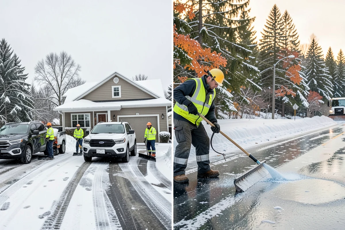 Residential Parking Lot Snow Removal in Kenmore, King County, WA - Walk the lot to map stall layout, drainage, and where cars stay parked