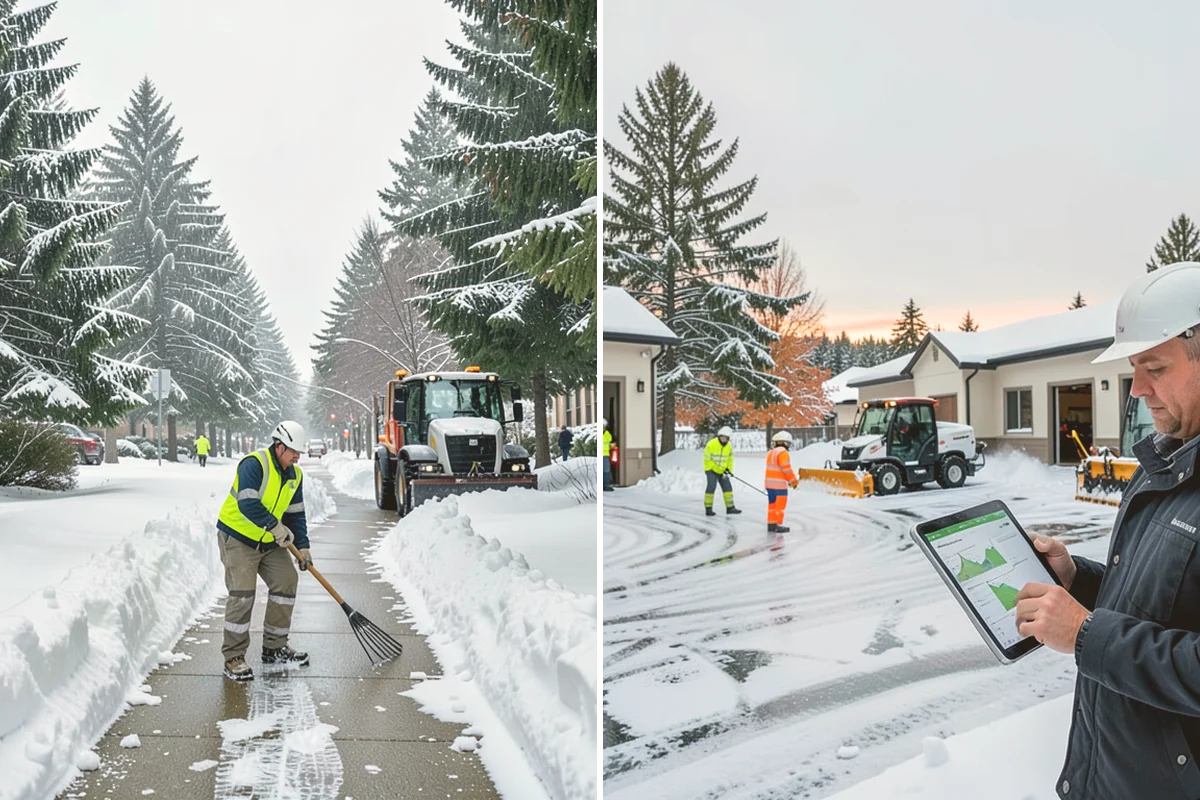 Residential Parking Lot Snow Removal in Kirkland, King County, WA - Walk the lot to map stall layout, drainage, and where cars stay parked