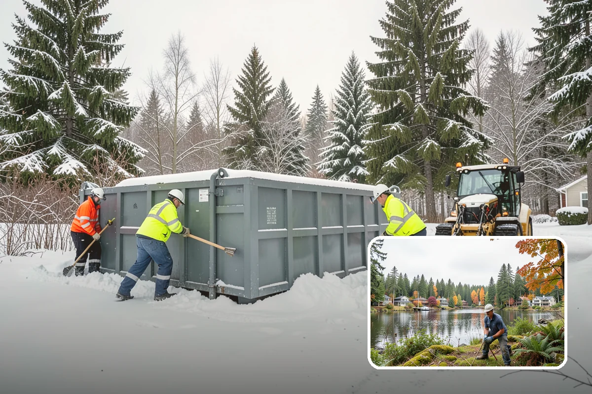 Residential Parking Lot Snow Removal in La Conner, Skagit County, WA - Residents keep access to their vehicles during rare but disruptive lowland storms