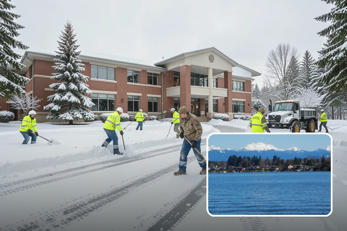Residential Parking Lot Snow Removal in Lake Stevens, Snohomish County, WA - Residents keep access to their vehicles during rare but disruptive lowland storms