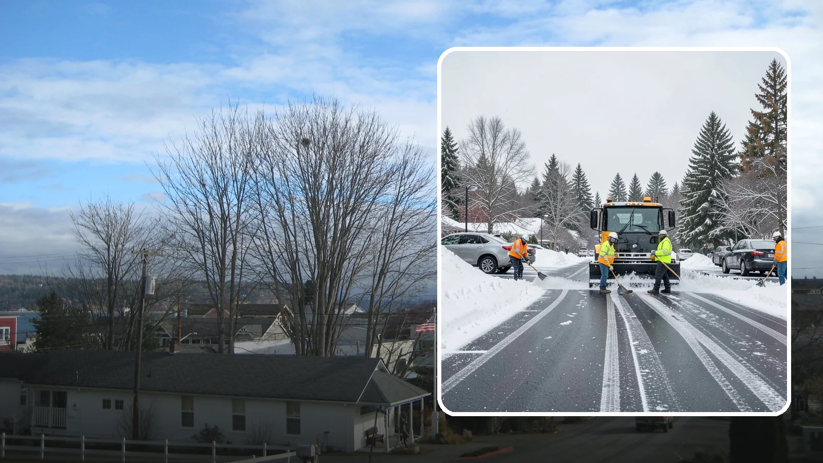 Residential Parking Lot Snow Removal in Langley, Island County, WA - We clear shared residential parking lots across Western Washington so tenants can reach their cars the moment Puget Sound snow...