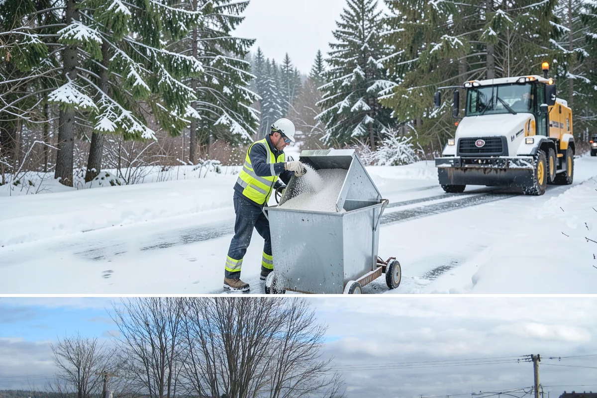 Residential Parking Lot Snow Removal in Langley, Island County, WA - Western Washington lowland snow clusters between late November and February, with elevated risk during La Nina winters.