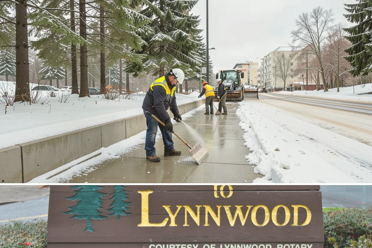 Residential Parking Lot Snow Removal in Lynnwood, Snohomish County, WA - Western Washington lowland snow clusters between late November and February, with elevated risk during La Nina winters.