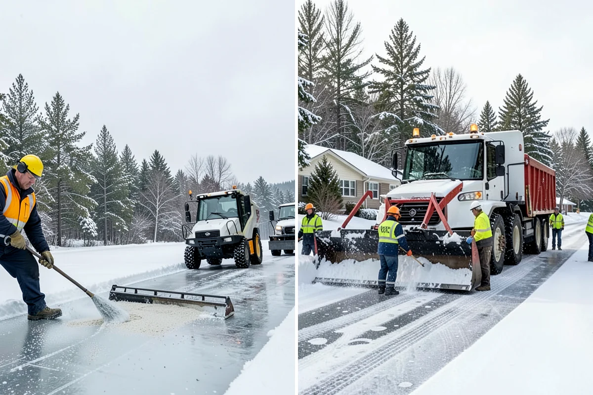 Residential Parking Lot Snow Removal in Maple Valley, King County, WA - Walk the lot to map stall layout, drainage, and where cars stay parked
