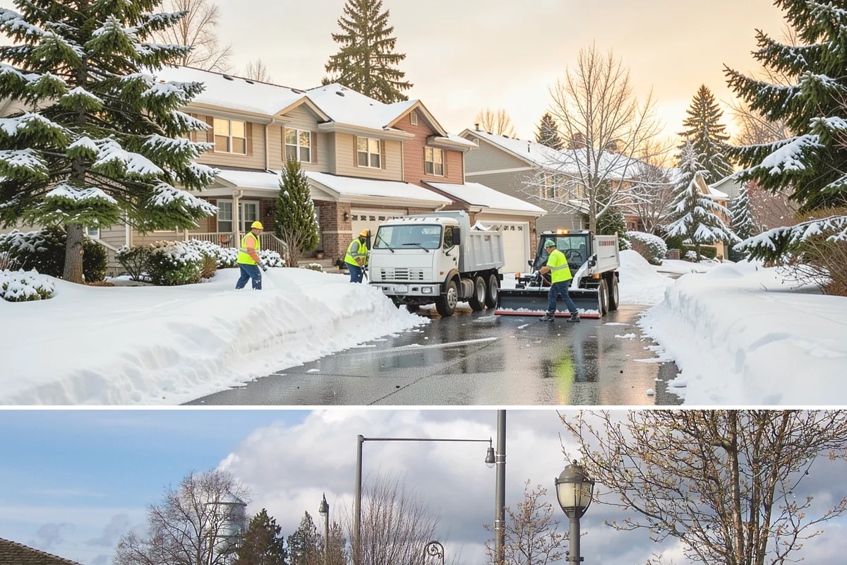 Residential Parking Lot Snow Removal in Marysville, Snohomish County, WA - Western Washington lowland snow clusters between late November and February, with elevated risk during La Nina winters.