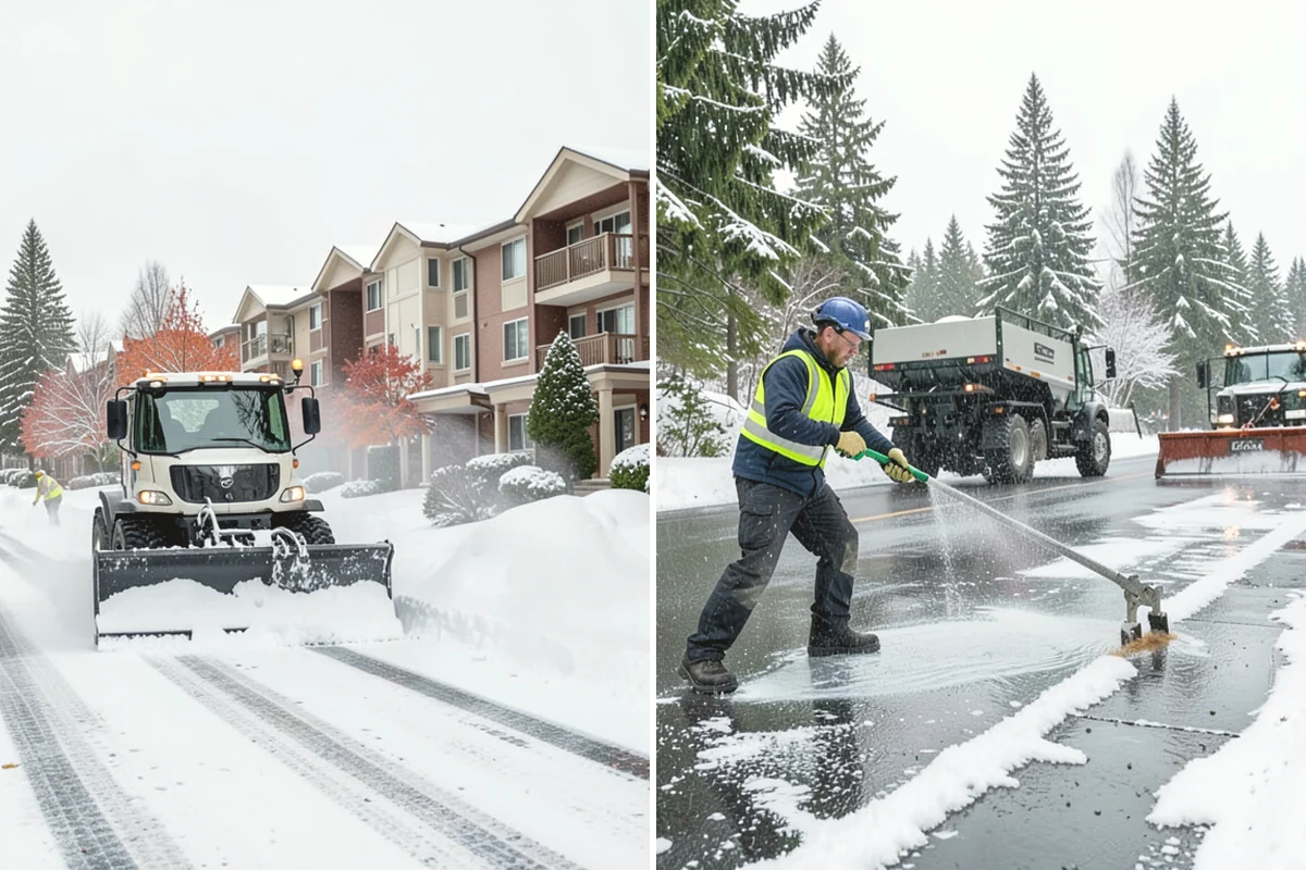 Residential Parking Lot Snow Removal in Mill Creek, Snohomish County, WA - Walk the lot to map stall layout, drainage, and where cars stay parked