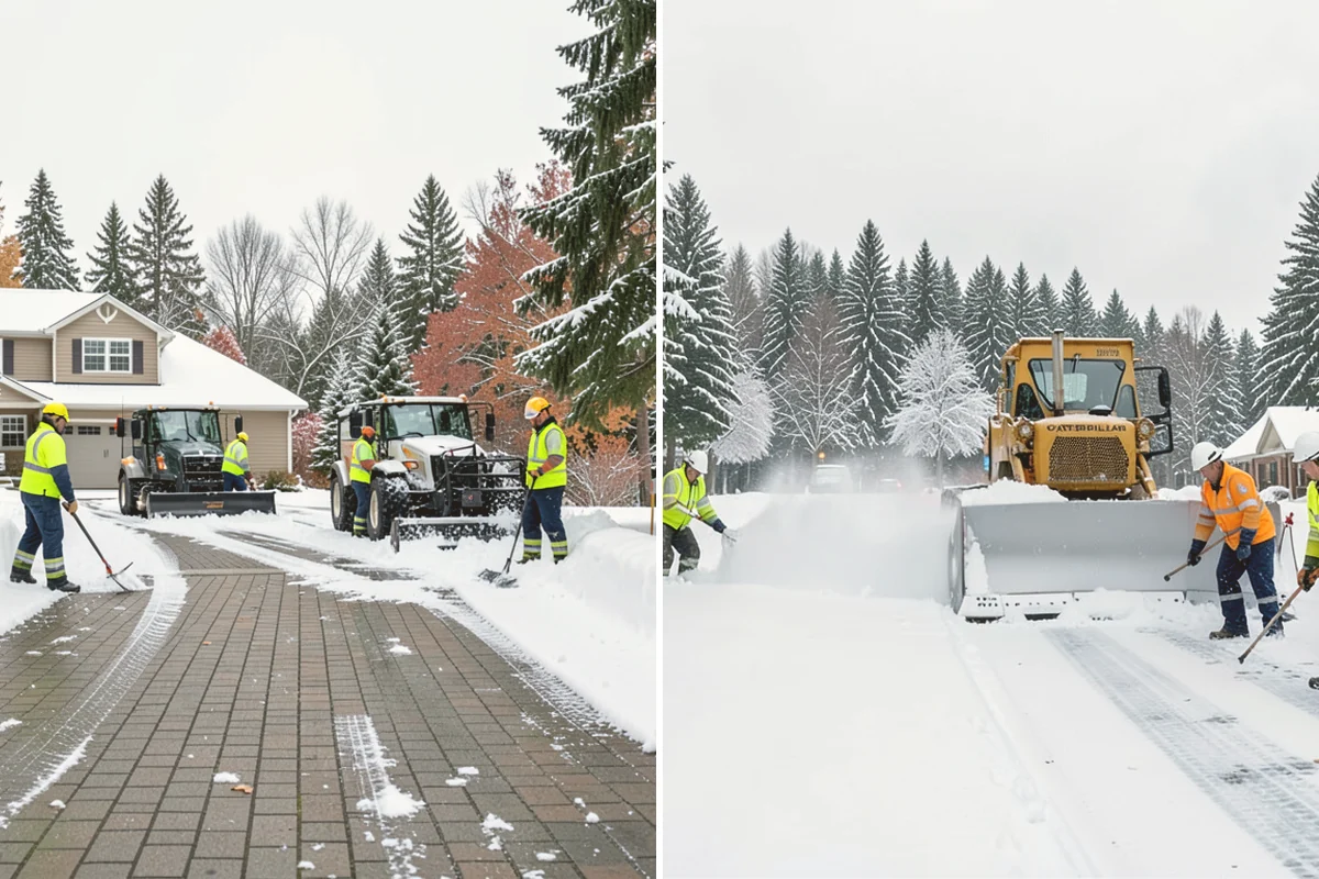 Residential Parking Lot Snow Removal in Milton, King County, WA - Walk the lot to map stall layout, drainage, and where cars stay parked