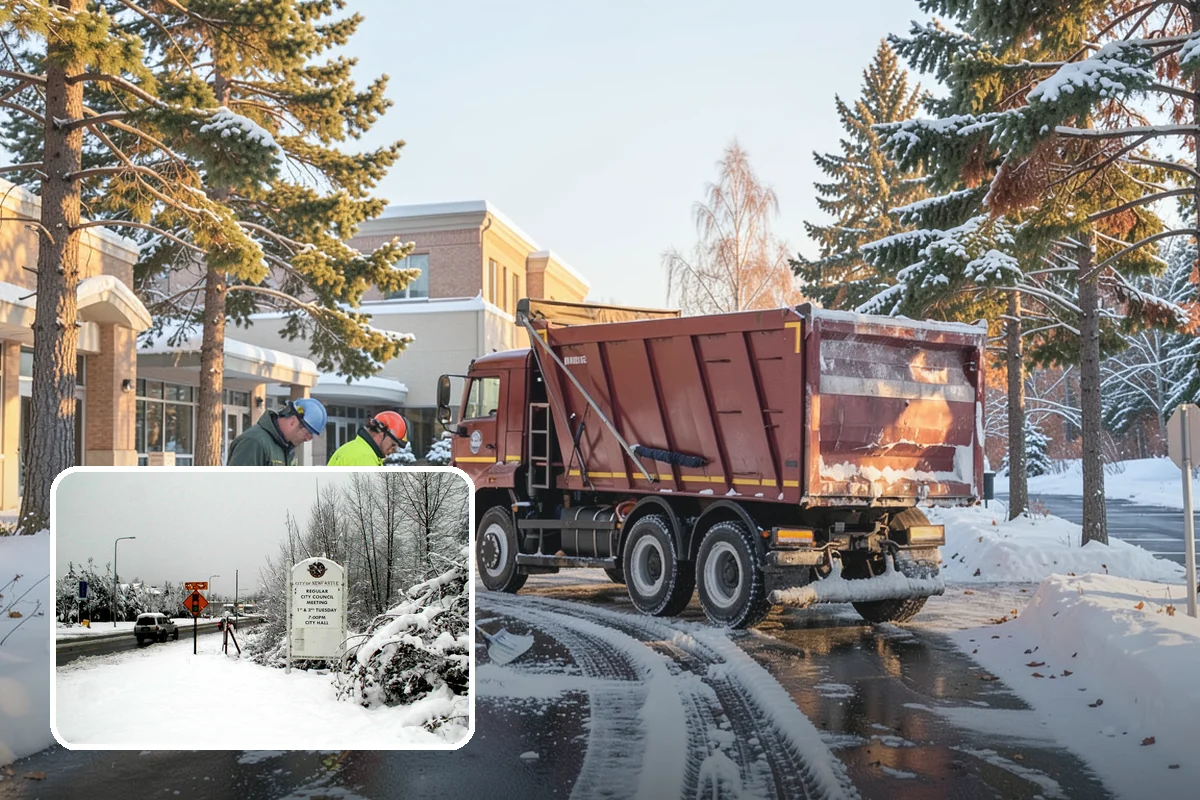 Residential Parking Lot Snow Removal in Newcastle, King County, WA - Residents keep access to their vehicles during rare but disruptive lowland storms