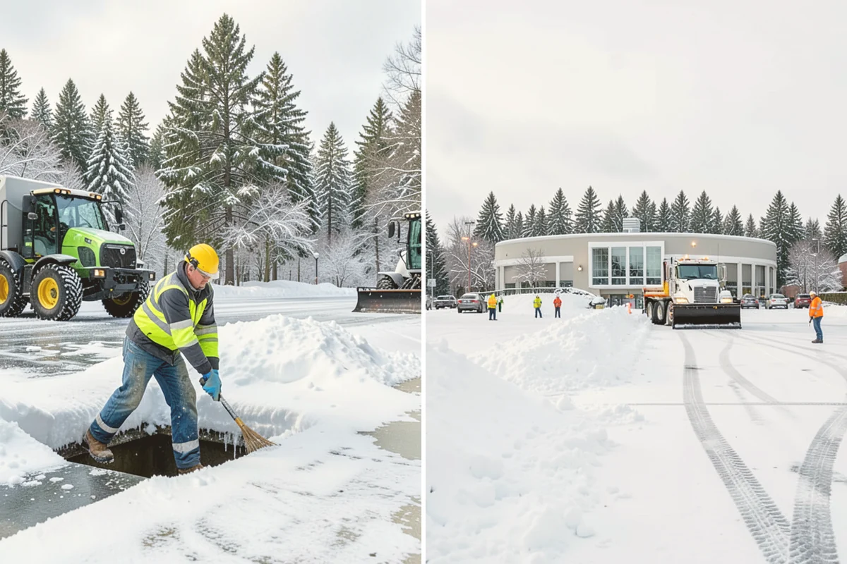 Residential Parking Lot Snow Removal in Newcastle, King County, WA - Walk the lot to map stall layout, drainage, and where cars stay parked