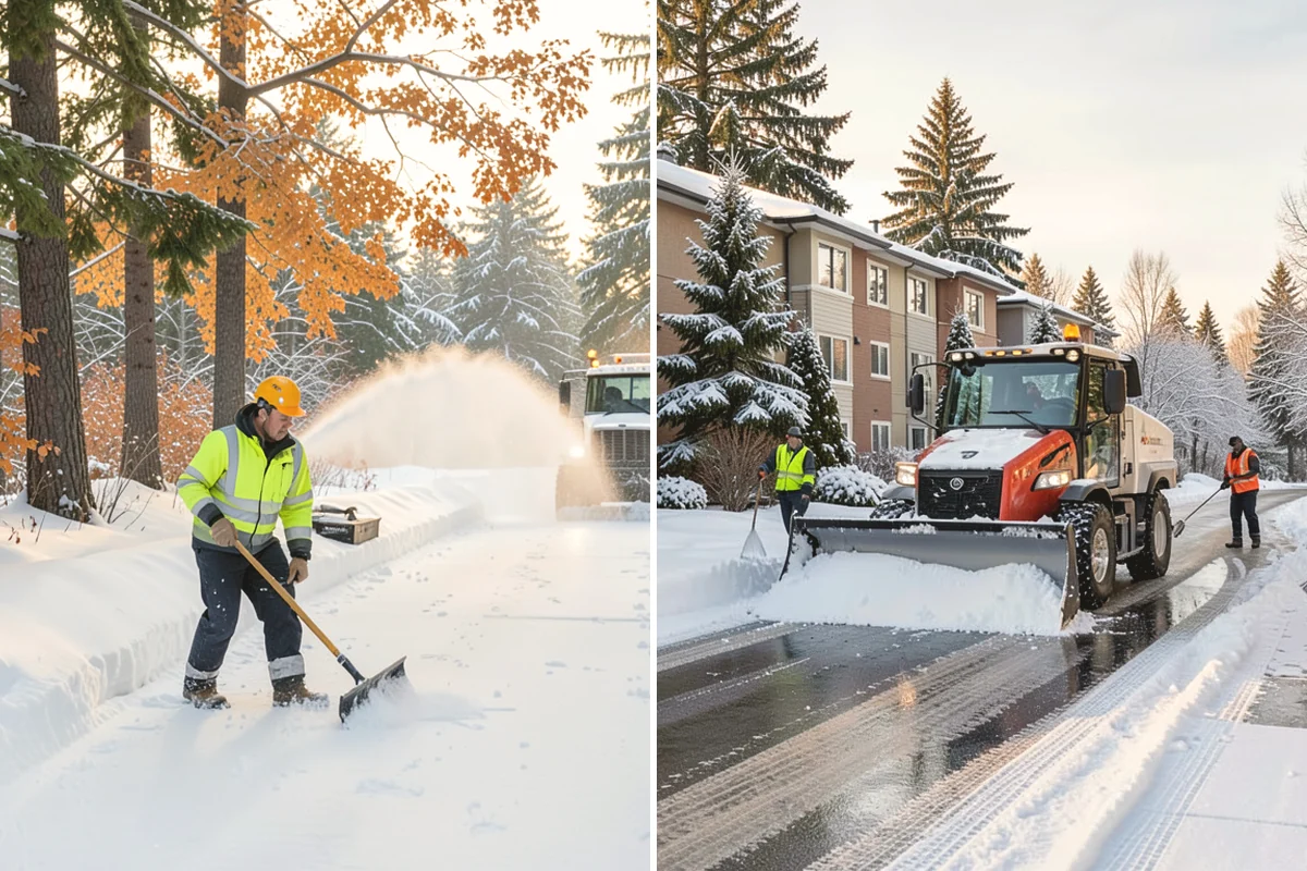 Residential Parking Lot Snow Removal in North Bend, King County, WA - Walk the lot to map stall layout, drainage, and where cars stay parked