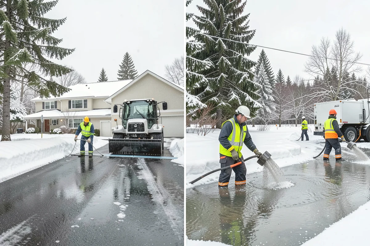 Residential Parking Lot Snow Removal in Oak Harbor, Island County, WA - Walk the lot to map stall layout, drainage, and where cars stay parked