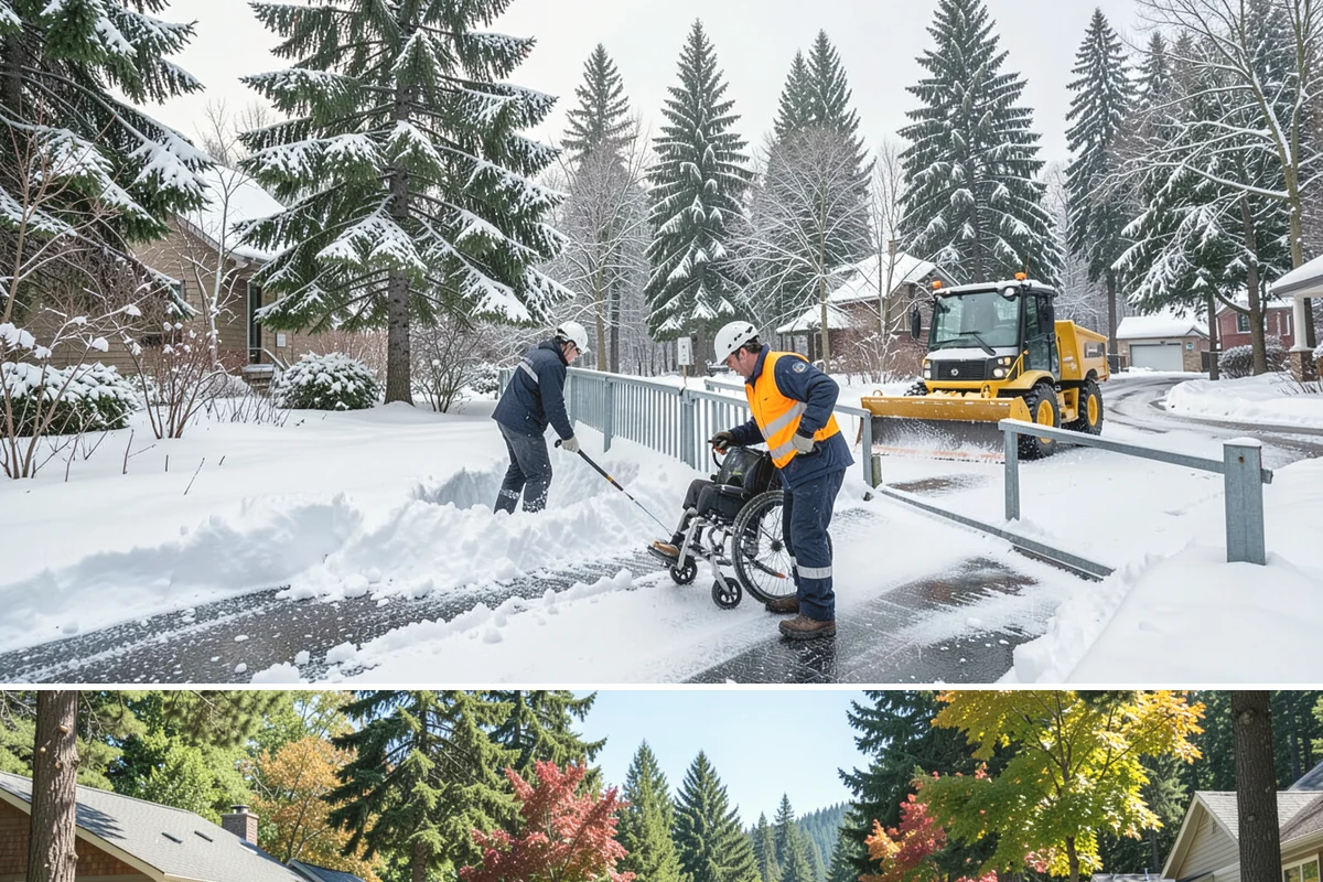 Residential Parking Lot Snow Removal in Orting, Pierce County, WA - Western Washington lowland snow clusters between late November and February, with elevated risk during La Nina winters.