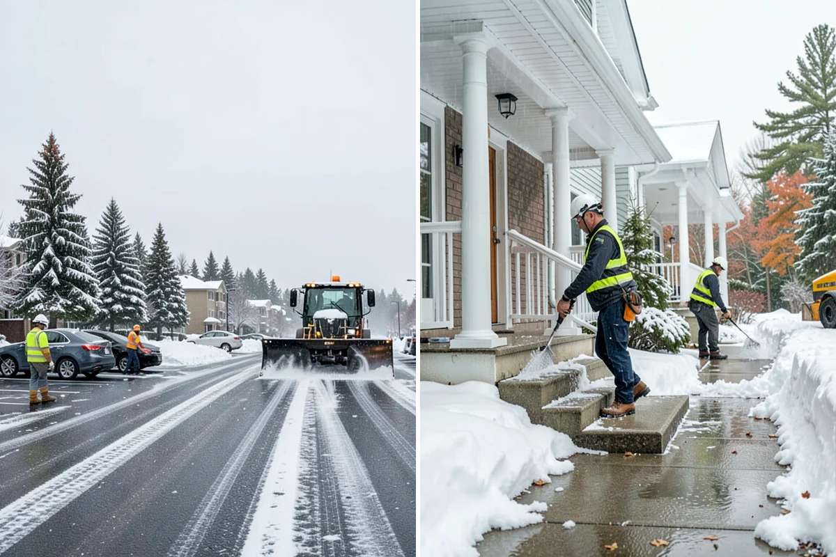 Residential Parking Lot Snow Removal in Pacific, King County, WA - Walk the lot to map stall layout, drainage, and where cars stay parked