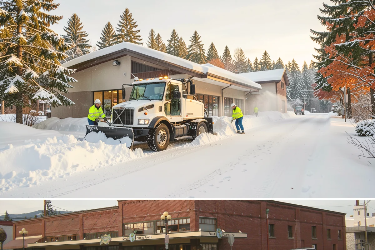 Residential Parking Lot Snow Removal in Sedro-Woolley, Skagit County, WA - Western Washington lowland snow clusters between late November and February, with elevated risk during La Nina winters.