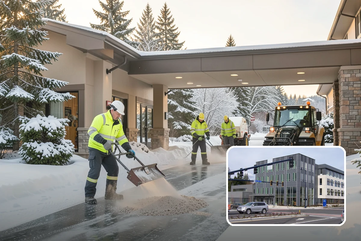 Residential Parking Lot Snow Removal in Shoreline, King County, WA - Residents keep access to their vehicles during rare but disruptive lowland storms