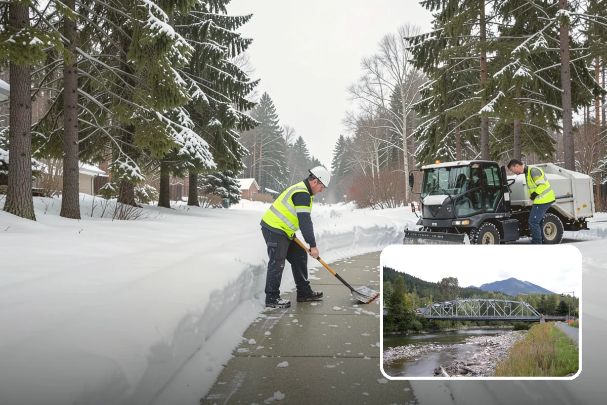 Residential Parking Lot Snow Removal in Skykomish, King County, WA - Residents keep access to their vehicles during rare but disruptive lowland storms