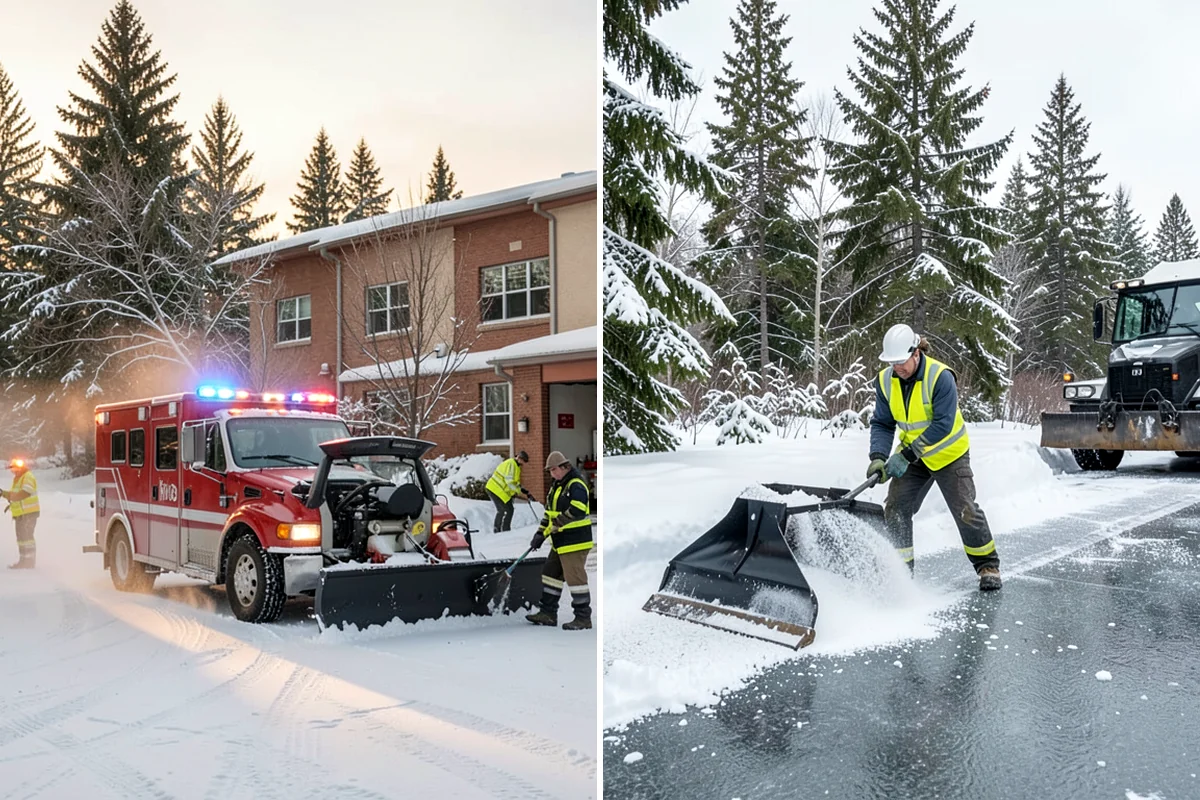 Residential Parking Lot Snow Removal in Snoqualmie, King County, WA - Walk the lot to map stall layout, drainage, and where cars stay parked