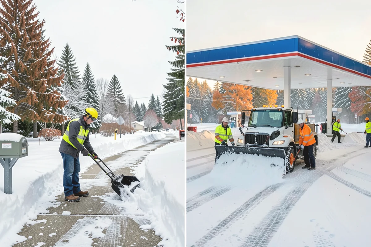 Residential Parking Lot Snow Removal in Tukwila, King County, WA - Walk the lot to map stall layout, drainage, and where cars stay parked