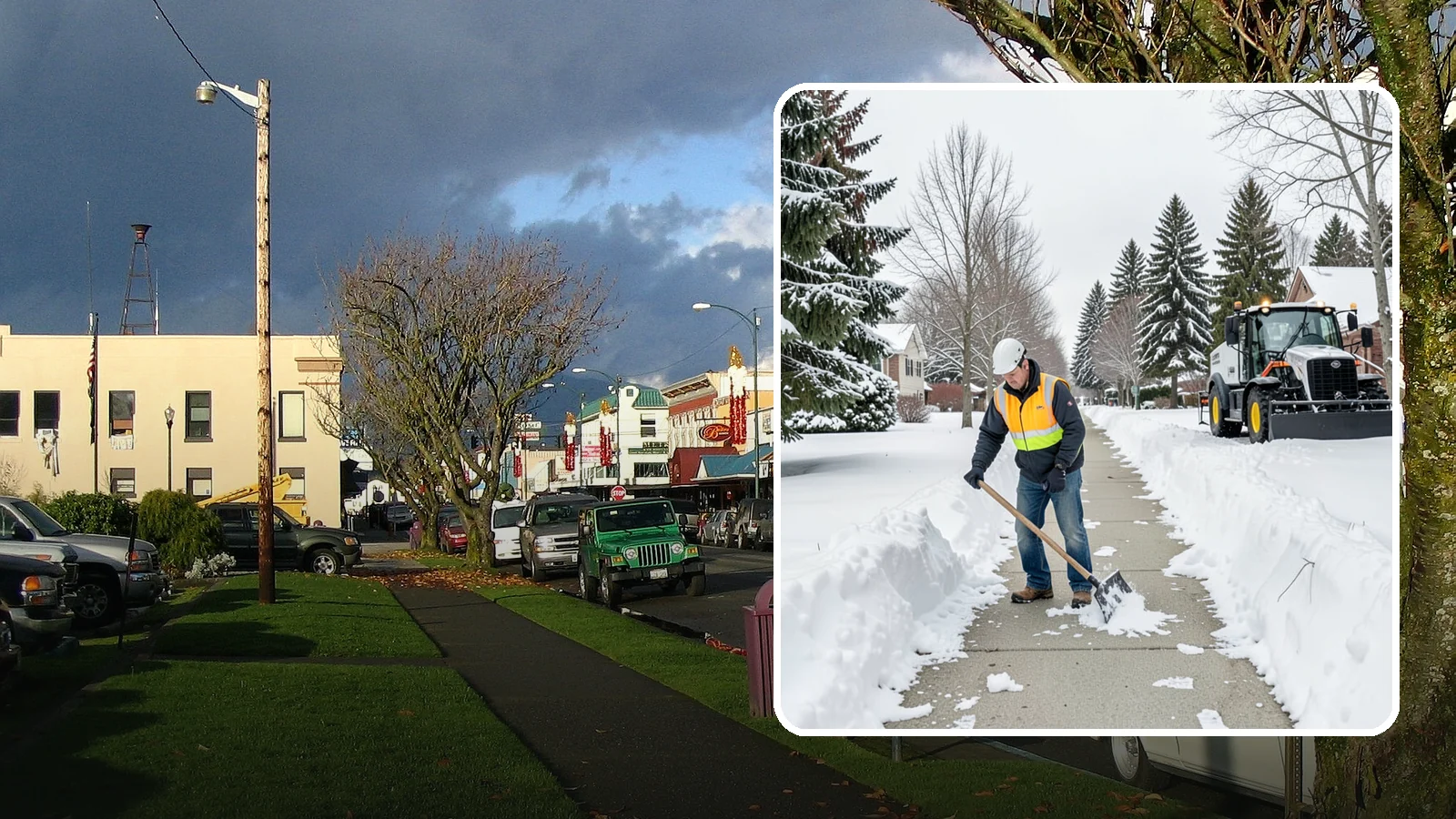 Residential Sidewalk Clearing in Arlington, Snohomish County, WA - A homeowner-focused service that shovels and treats the public sidewalk and front walk of Western Washington houses so your...