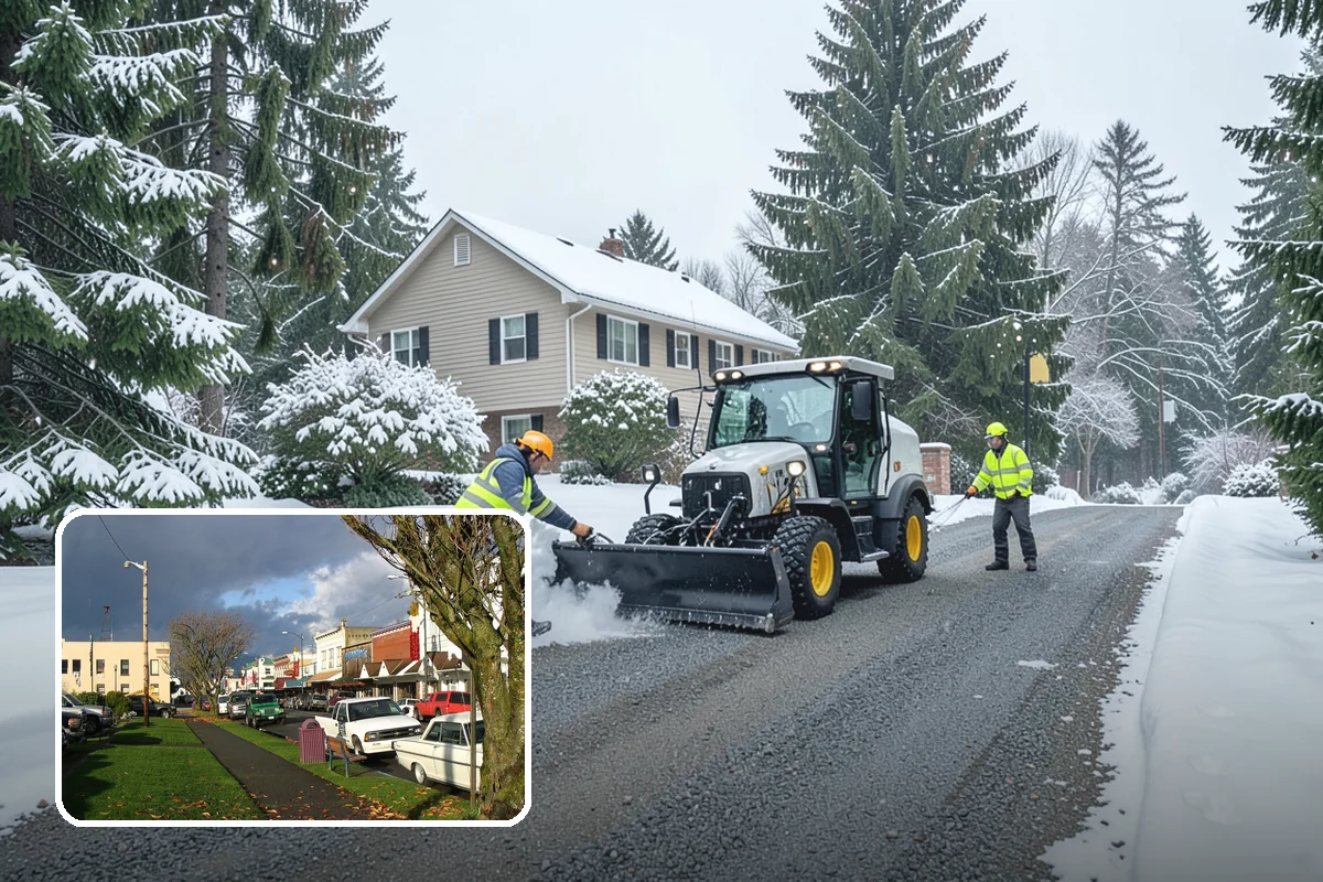 Residential Sidewalk Clearing in Arlington, Snohomish County, WA - Meets your municipal sidewalk-maintenance obligation without you lifting a shovel