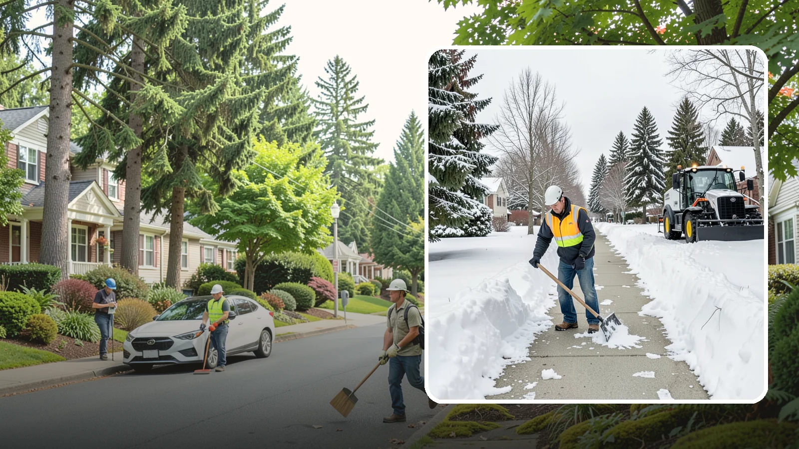 Residential Sidewalk Clearing in Beaux Arts Village, King County, WA - A homeowner-focused service that shovels and treats the public sidewalk and front walk of Western Washington houses so your...