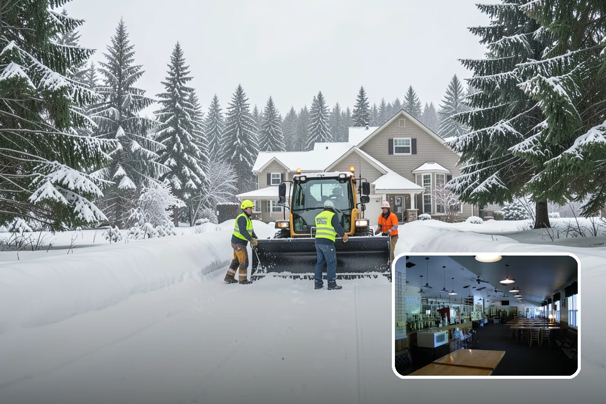 Residential Sidewalk Clearing in Black Diamond, King County, WA - Meets your municipal sidewalk-maintenance obligation without you lifting a shovel
