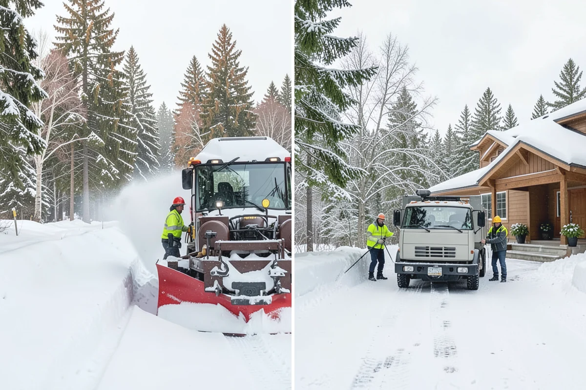 Residential Sidewalk Clearing in Bonney Lake, Pierce County, WA - Walk your frontage and note shaded ice-prone sections and trip edges