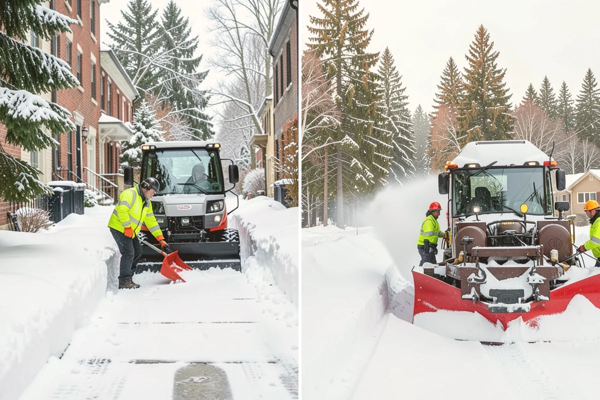 Residential Sidewalk Clearing in Bothell, King County, WA - Walk your frontage and note shaded ice-prone sections and trip edges