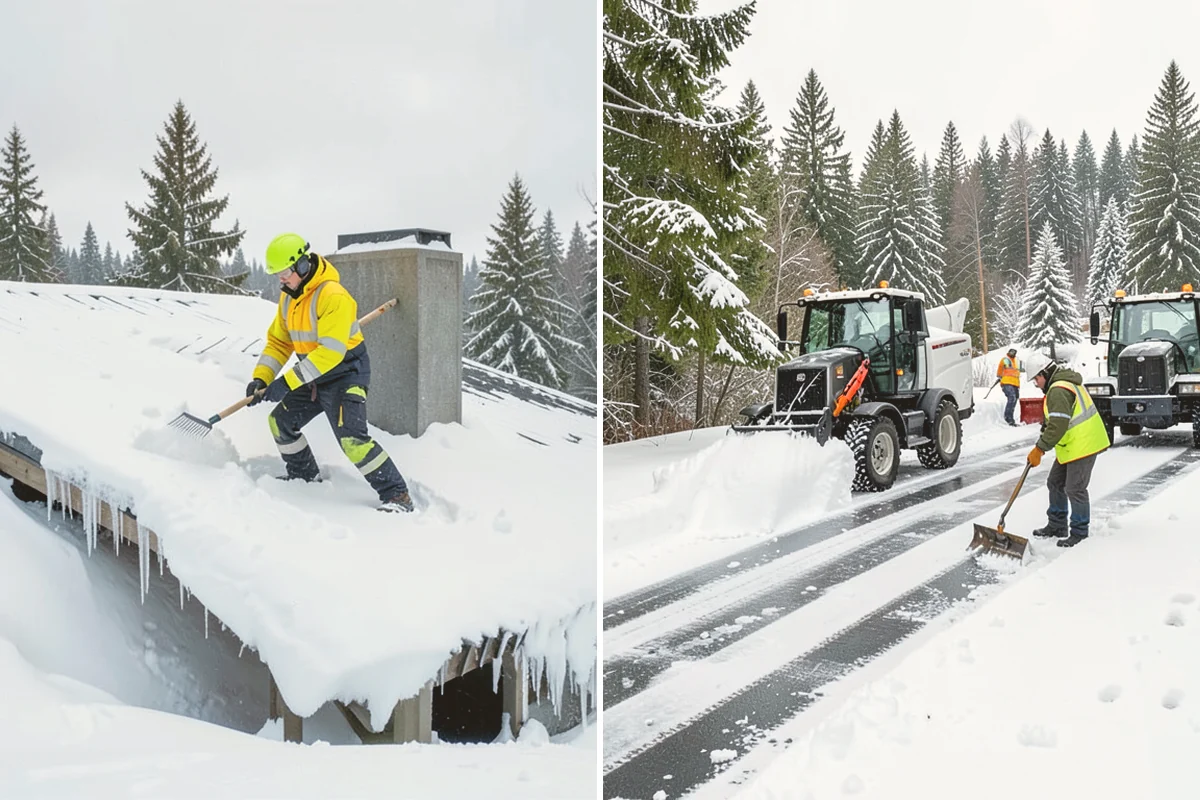 Residential Sidewalk Clearing in Brier, Snohomish County, WA - Walk your frontage and note shaded ice-prone sections and trip edges