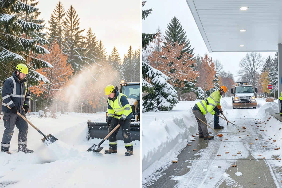 Residential Sidewalk Clearing in Buckley, Pierce County, WA - Walk your frontage and note shaded ice-prone sections and trip edges