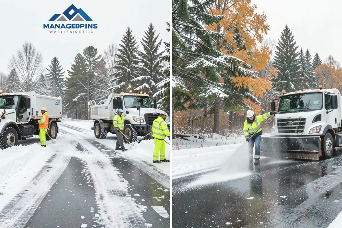 Residential Sidewalk Clearing in Burien, King County, WA - Walk your frontage and note shaded ice-prone sections and trip edges