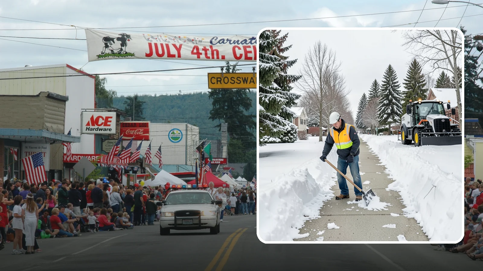 Residential Sidewalk Clearing in Carnation, King County, WA - A homeowner-focused service that shovels and treats the public sidewalk and front walk of Western Washington houses so your...