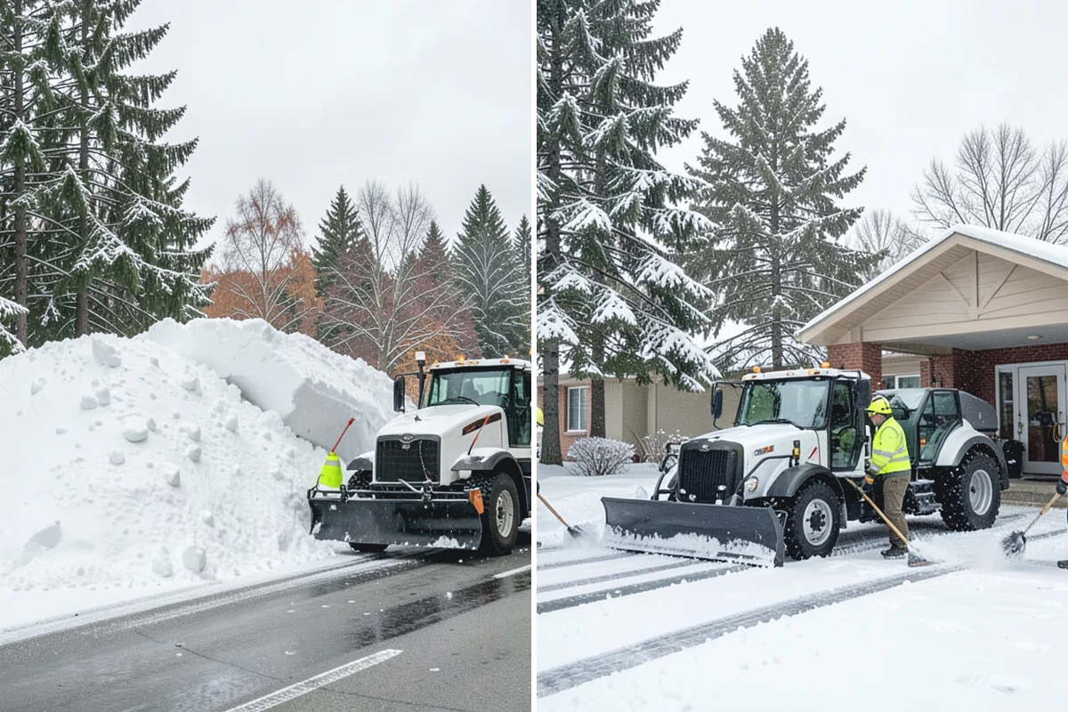 Residential Sidewalk Clearing in Coupeville, Island County, WA - Walk your frontage and note shaded ice-prone sections and trip edges