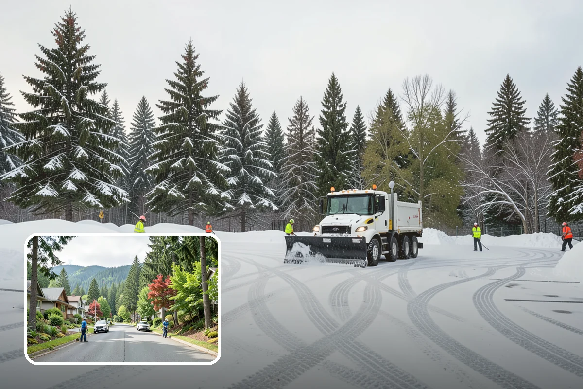Residential Sidewalk Clearing in Darrington, Snohomish County, WA - Meets your municipal sidewalk-maintenance obligation without you lifting a shovel