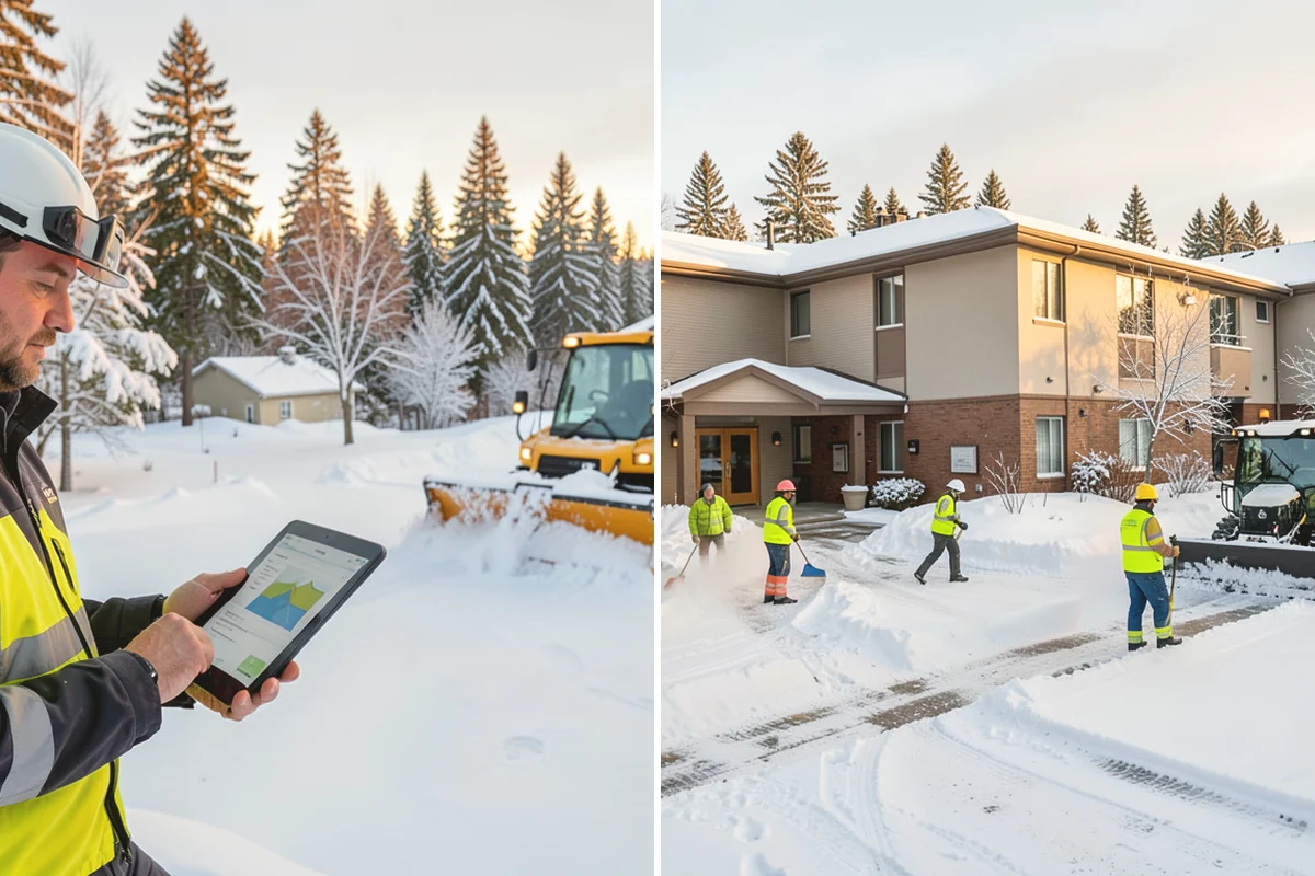 Residential Sidewalk Clearing in Duvall, King County, WA - Walk your frontage and note shaded ice-prone sections and trip edges