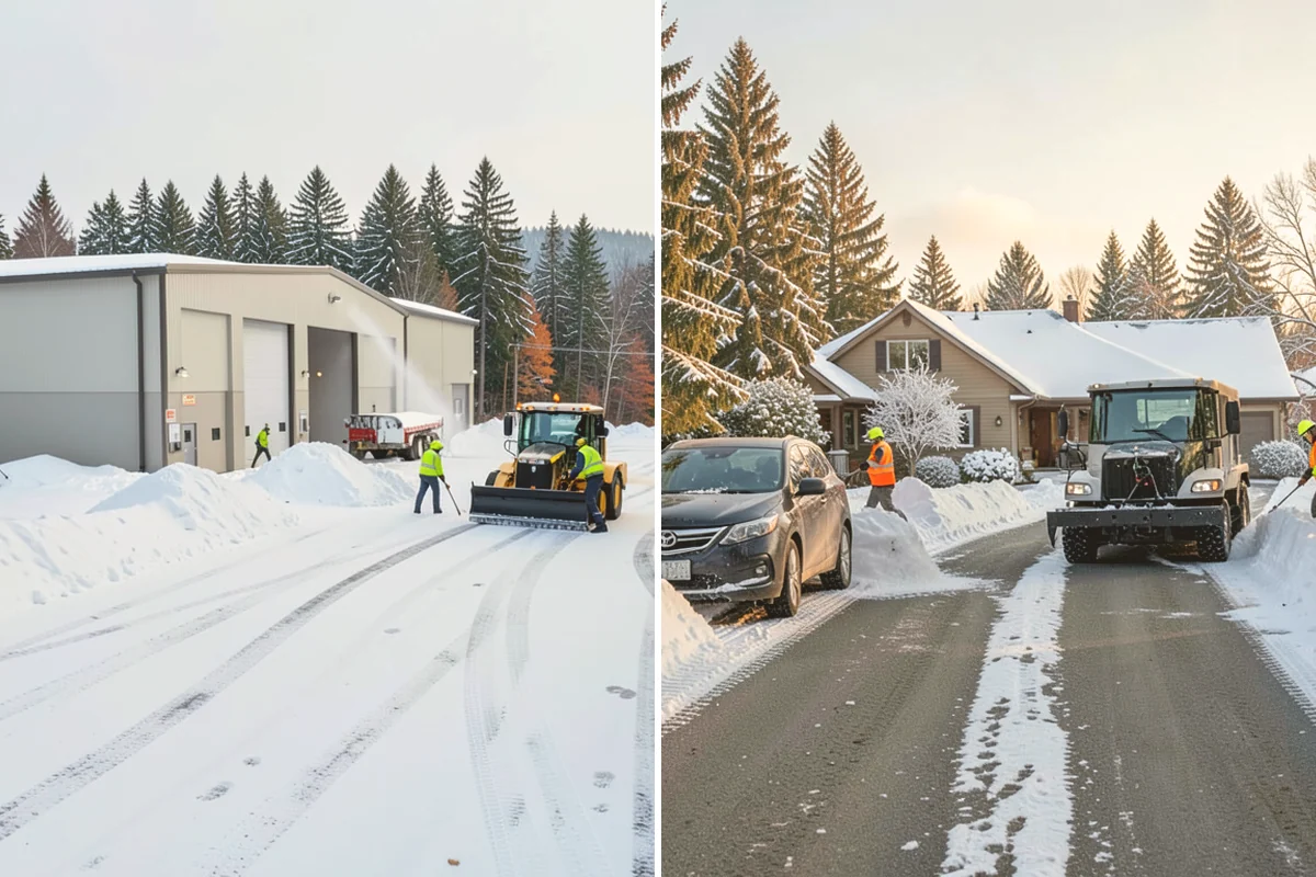 Residential Sidewalk Clearing in Eatonville, Pierce County, WA - Walk your frontage and note shaded ice-prone sections and trip edges