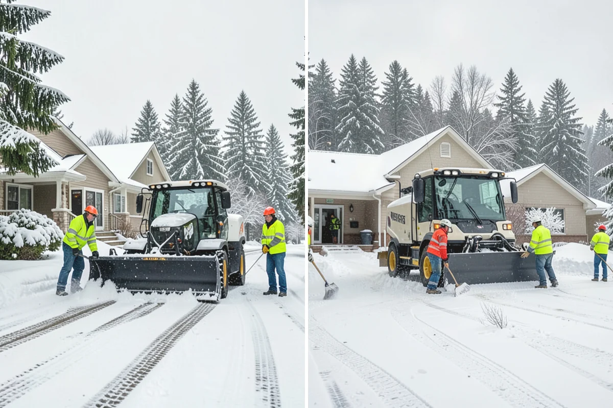 Residential Sidewalk Clearing in Edgewood, Pierce County, WA - Walk your frontage and note shaded ice-prone sections and trip edges