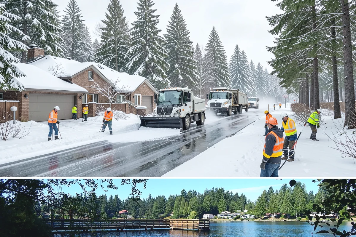 Residential Sidewalk Clearing in Federal Way, King County, WA - Western Washington sidewalk events cluster from late November through February, with the highest risk during overnight freezing...