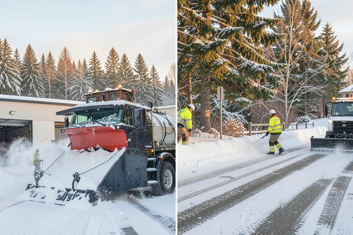 Residential Sidewalk Clearing in Granite Falls, Snohomish County, WA - Walk your frontage and note shaded ice-prone sections and trip edges